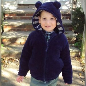 2011 guc Next Direct 4-6 years blue fleece bear coat
